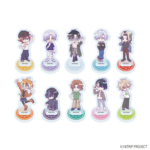 『18TRIP』アクリルぷちスタンド『18TRIP』03/雷紋コーデver. コンプリートセット(全10種)(ミニキャライラスト)